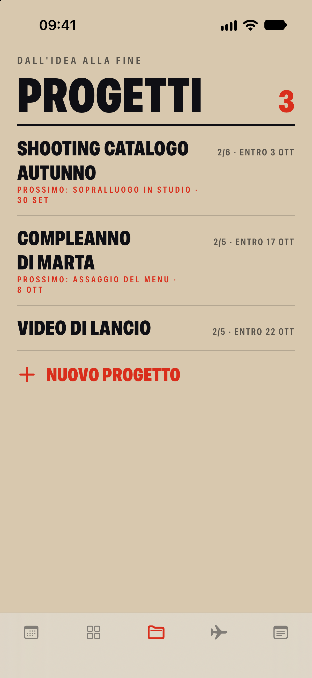 I progetti